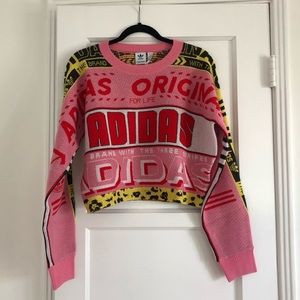 Adidas originals pink sweater new with tags sz xs